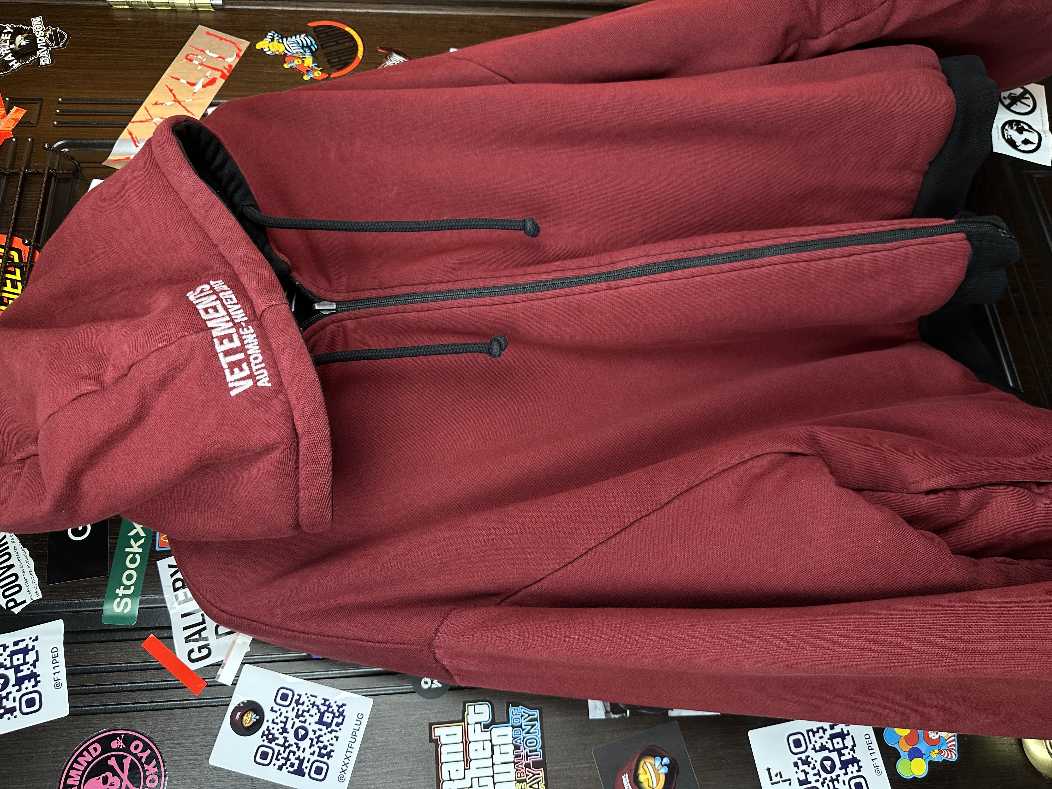 Vetements Vetements Total Fucking Darkness x 11 inch Gun Club 2 Side Bomber L size, detail view 8