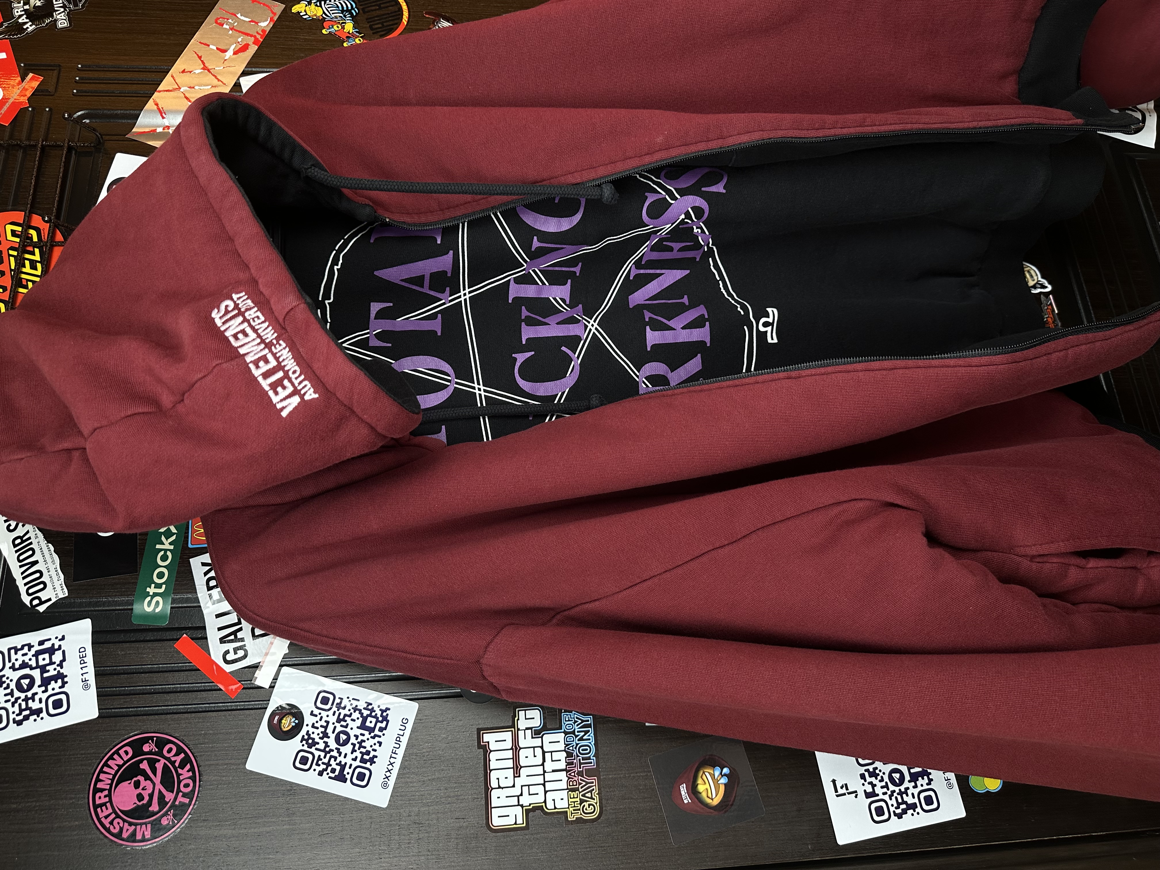 Vetements Vetements Total Fucking Darkness x 11 inch Gun Club 2 Side Bomber L size, detail view 10