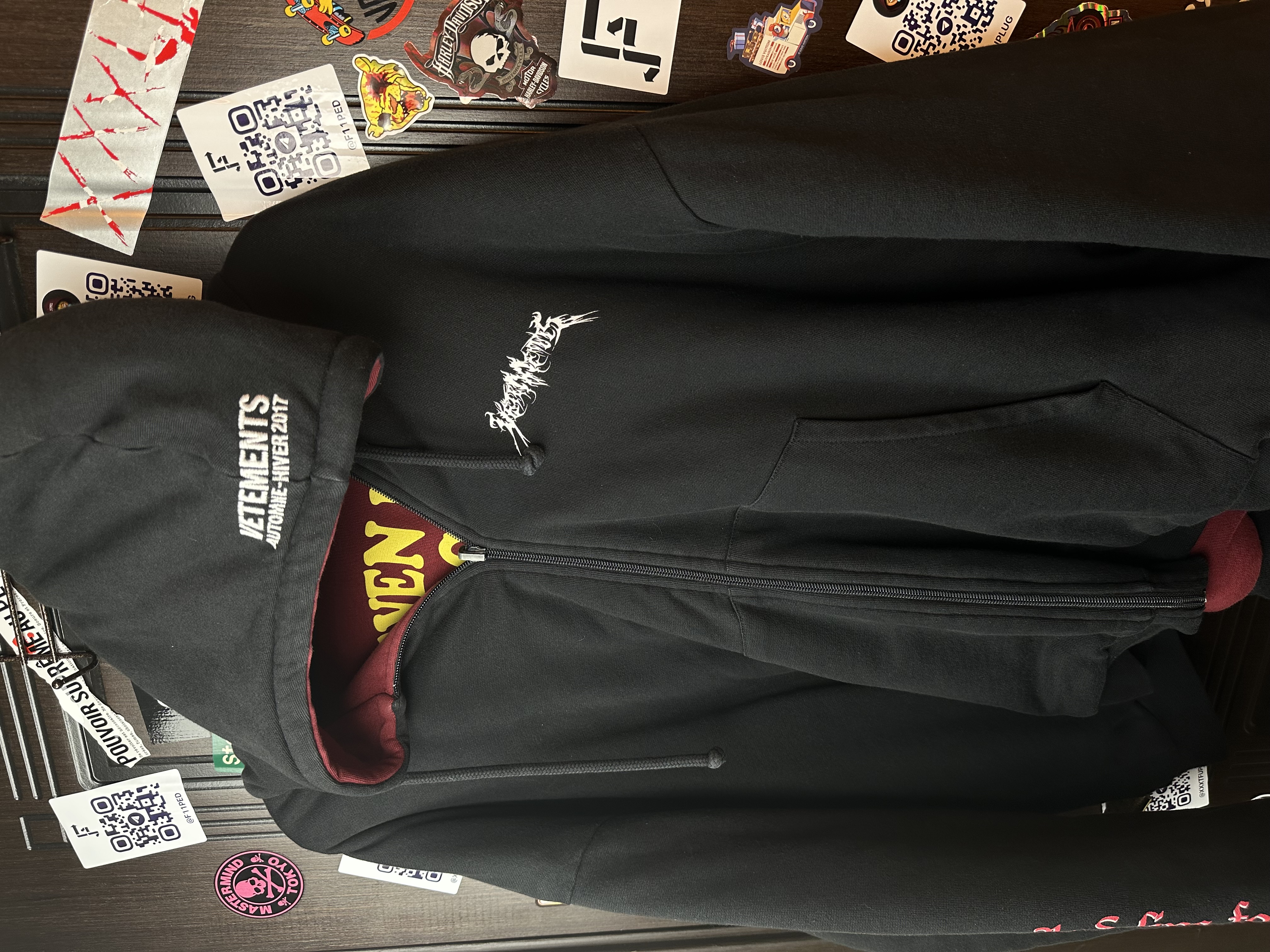 Vetements Vetements Total Fucking Darkness x 11 inch Gun Club 2 Side Bomber L size, detail view 14