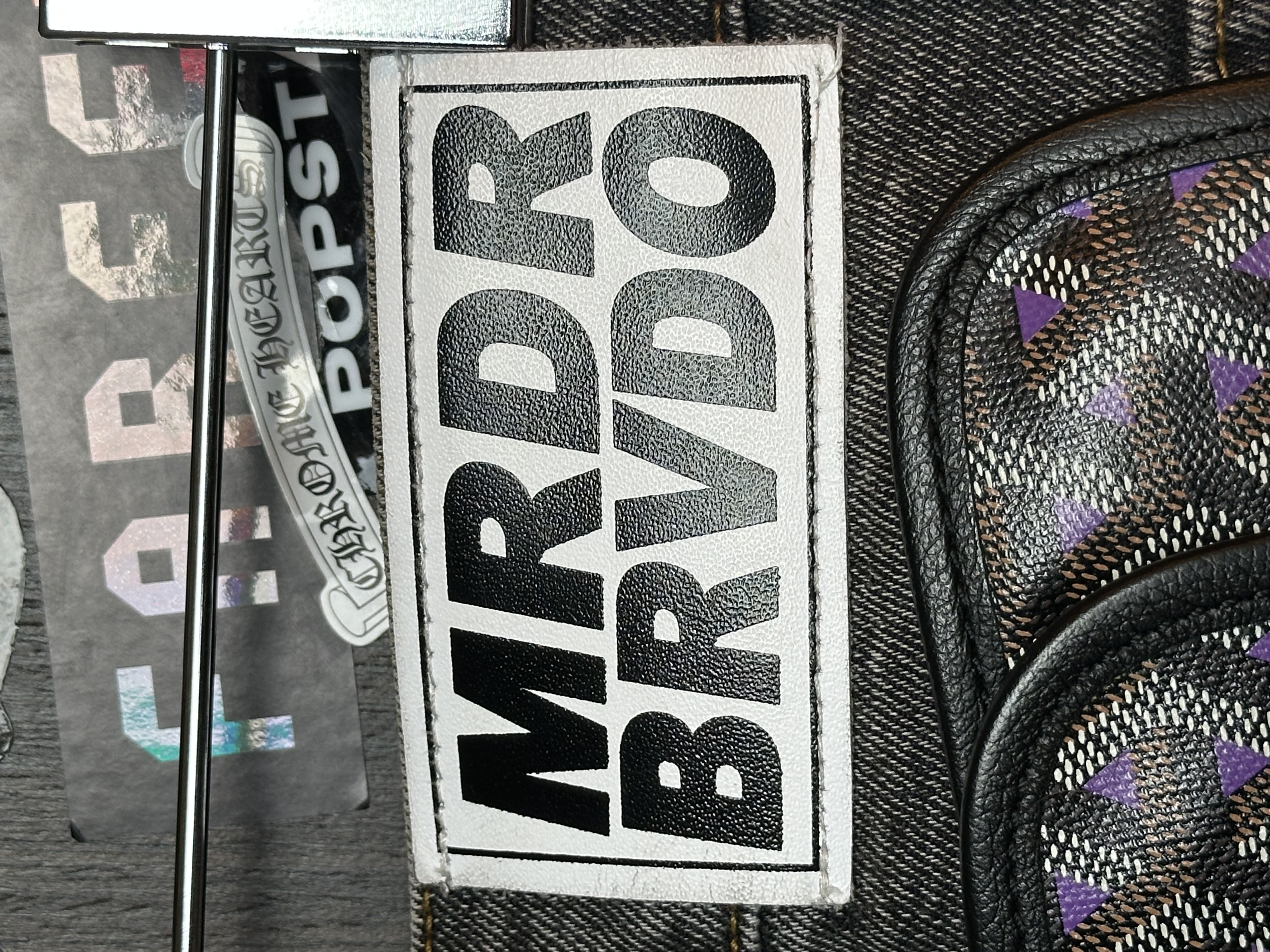 Who Decides War Who Decides War “Jesus and Maria” Coal Violet Fusion Denim, detail view 11