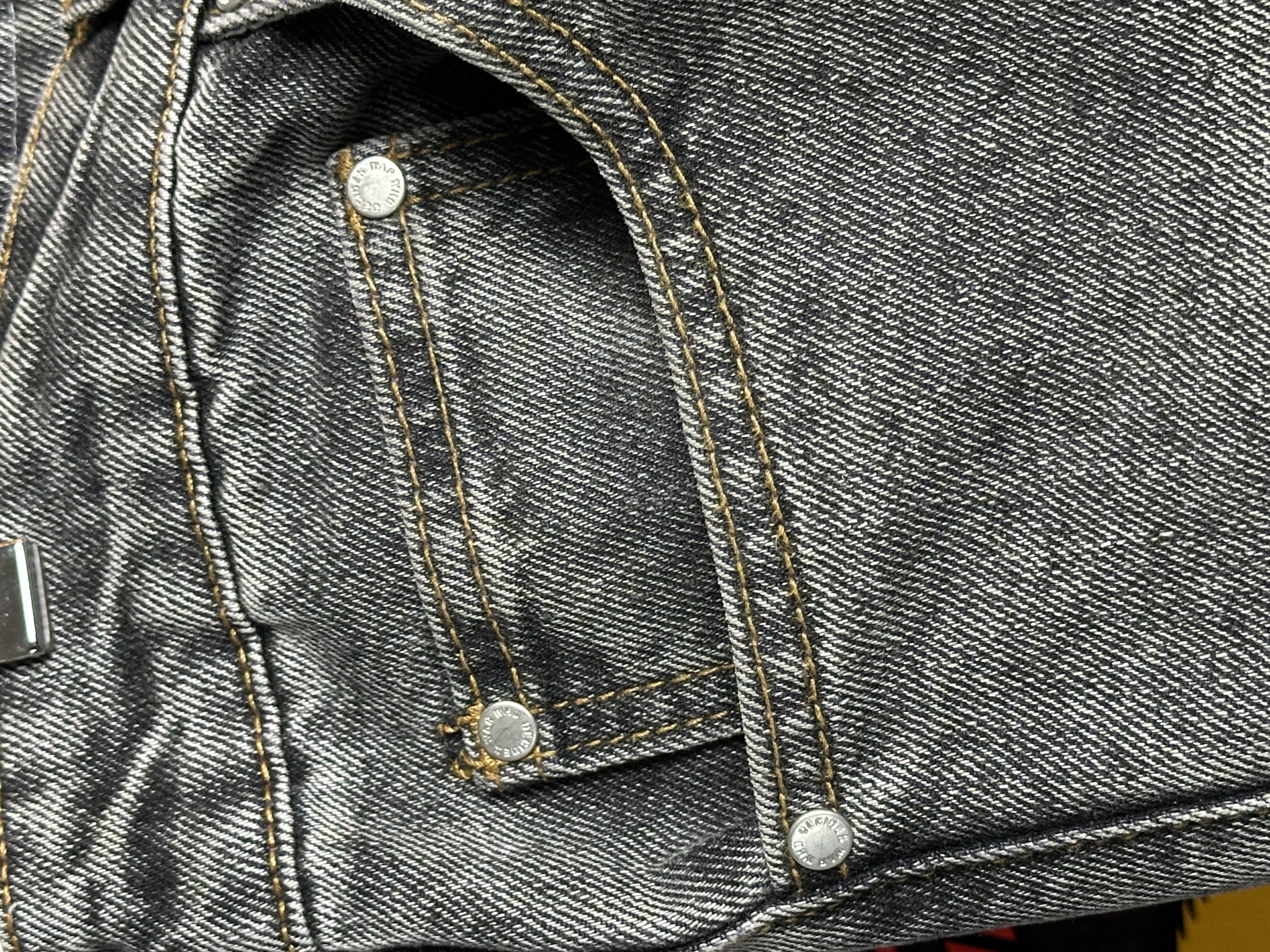 Who Decides War Who Decides War “Jesus and Maria” Coal Violet Fusion Denim, detail view 13