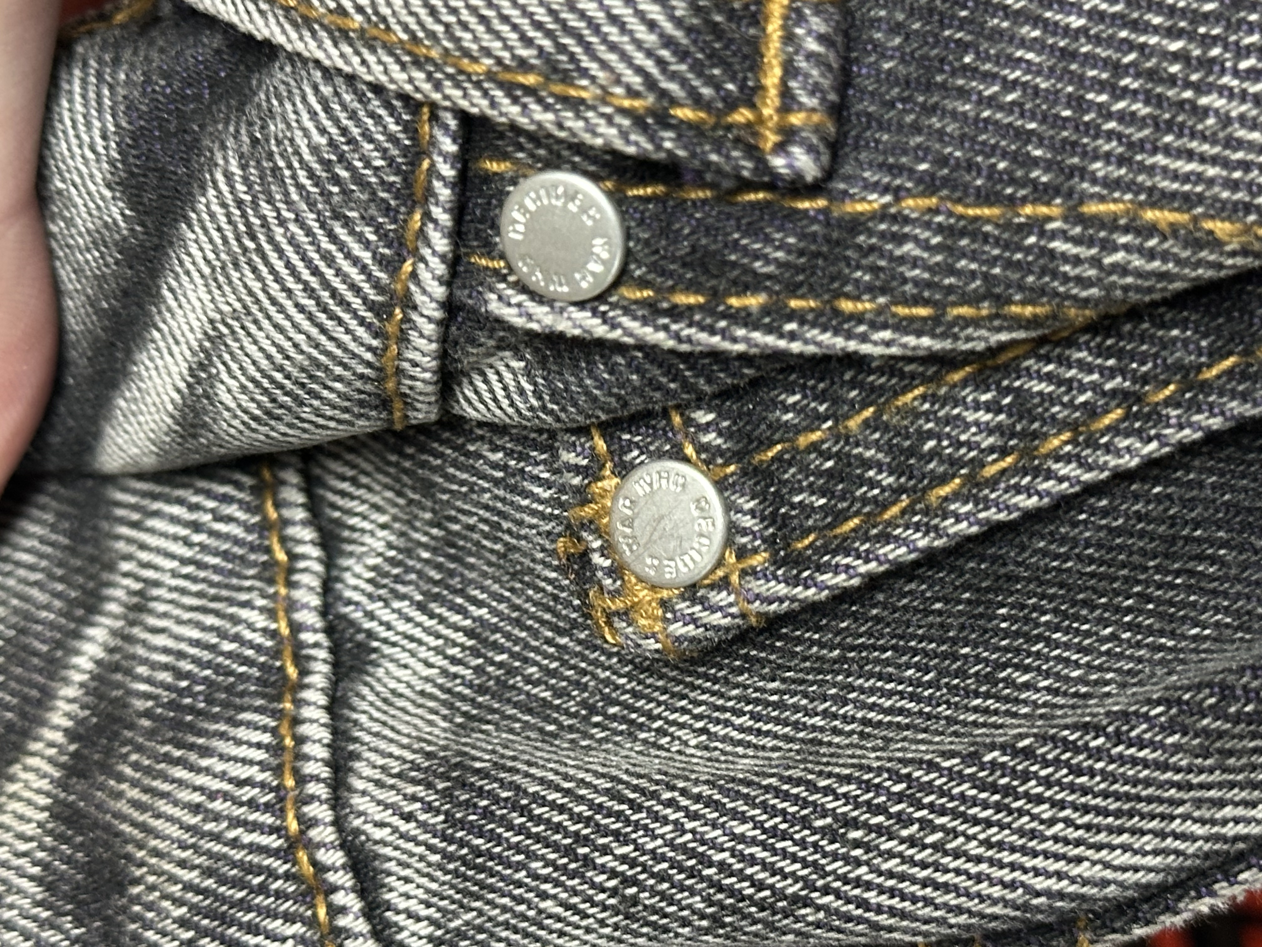 Who Decides War Who Decides War “Jesus and Maria” Coal Violet Fusion Denim, detail view 14