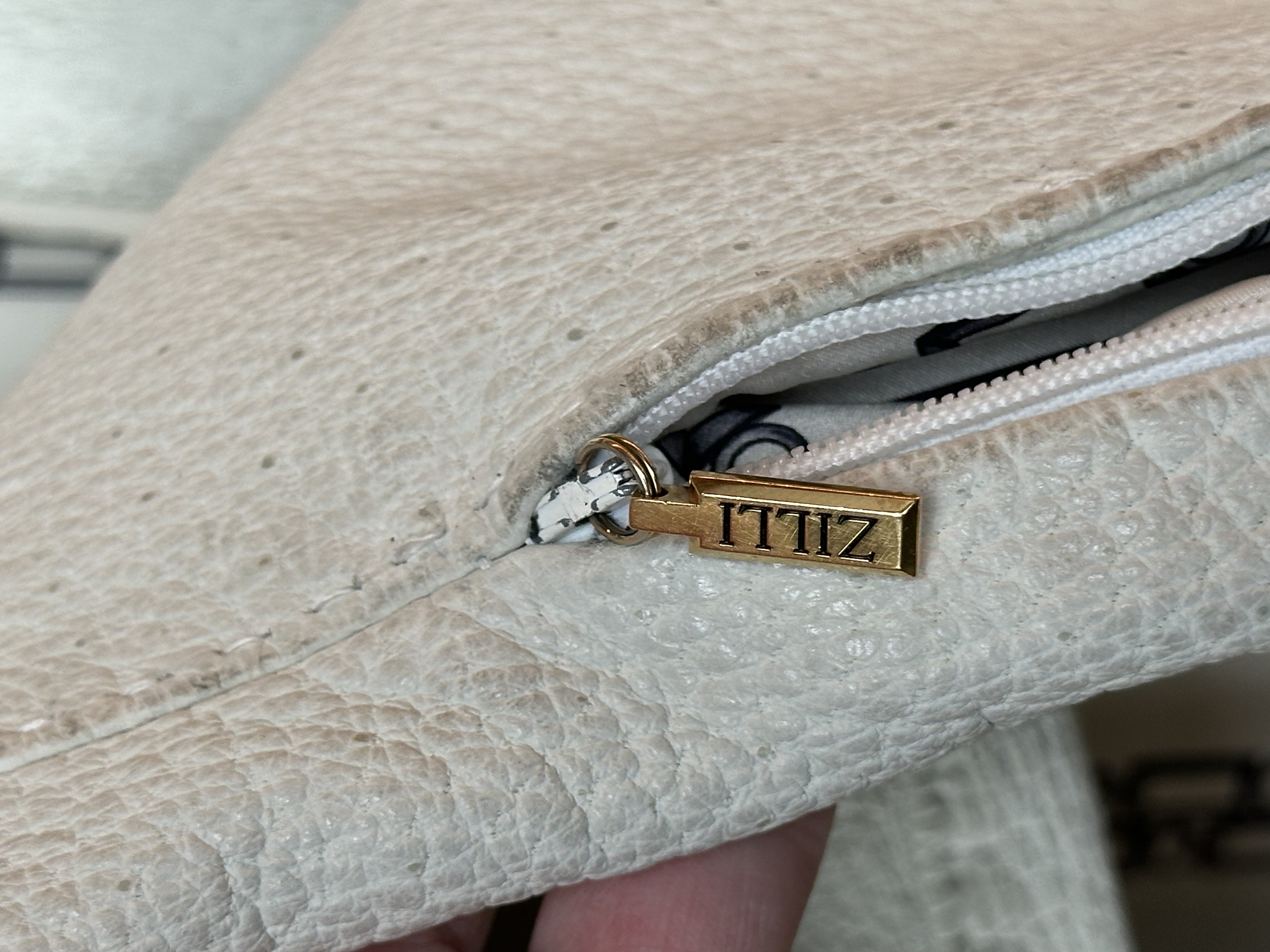 Zilli Zilli "Brigant" Peccary Leather Jacket, detail view 6