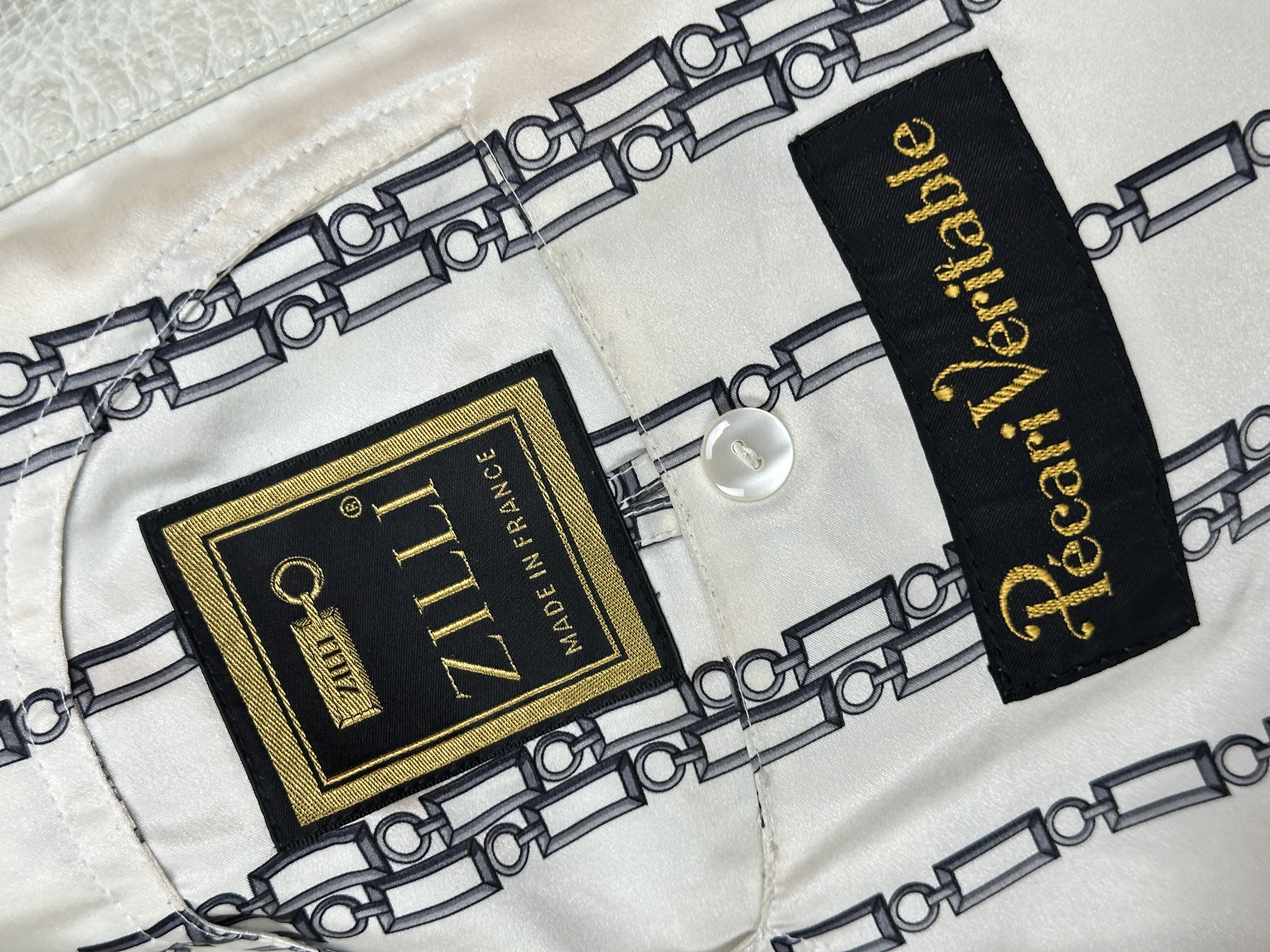 Zilli Zilli "Brigant" Peccary Leather Jacket, detail view 8