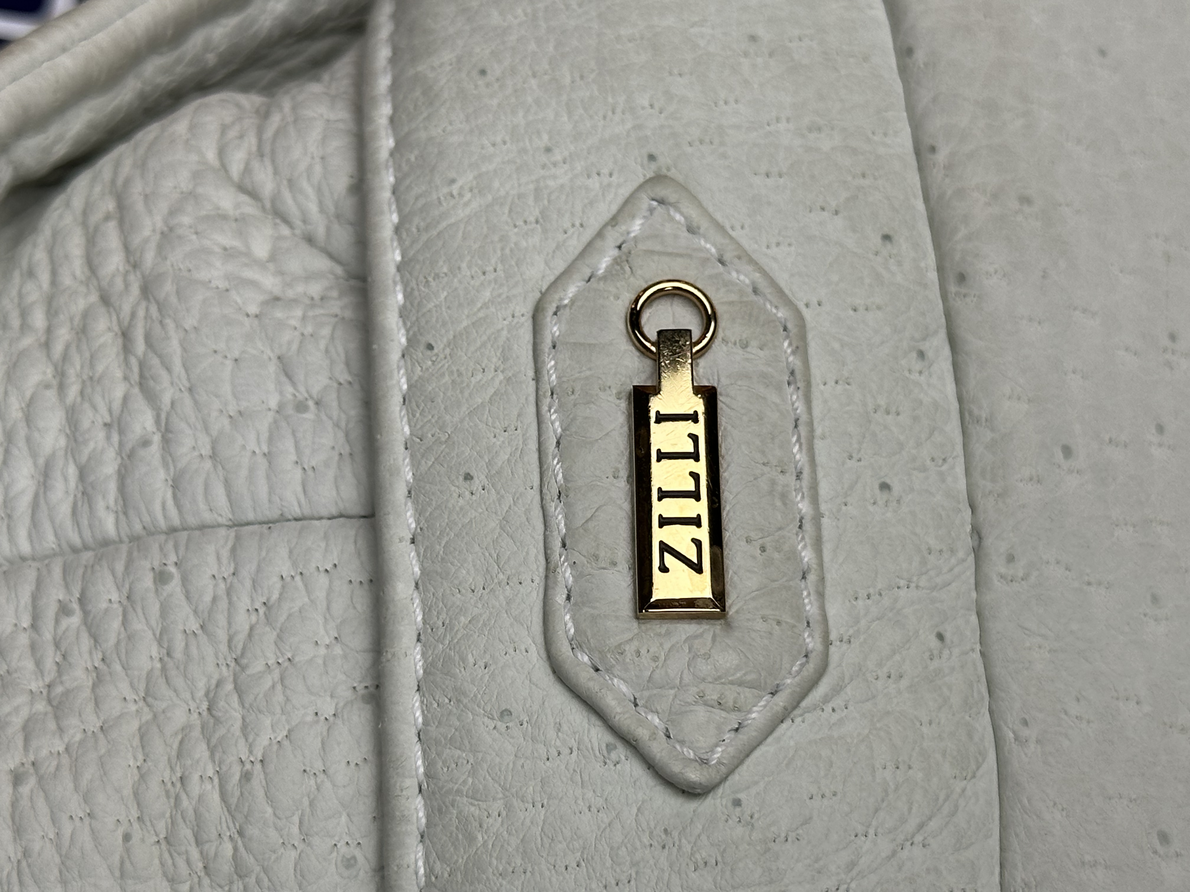 Zilli Zilli "Brigant" Peccary Leather Jacket, detail view 12