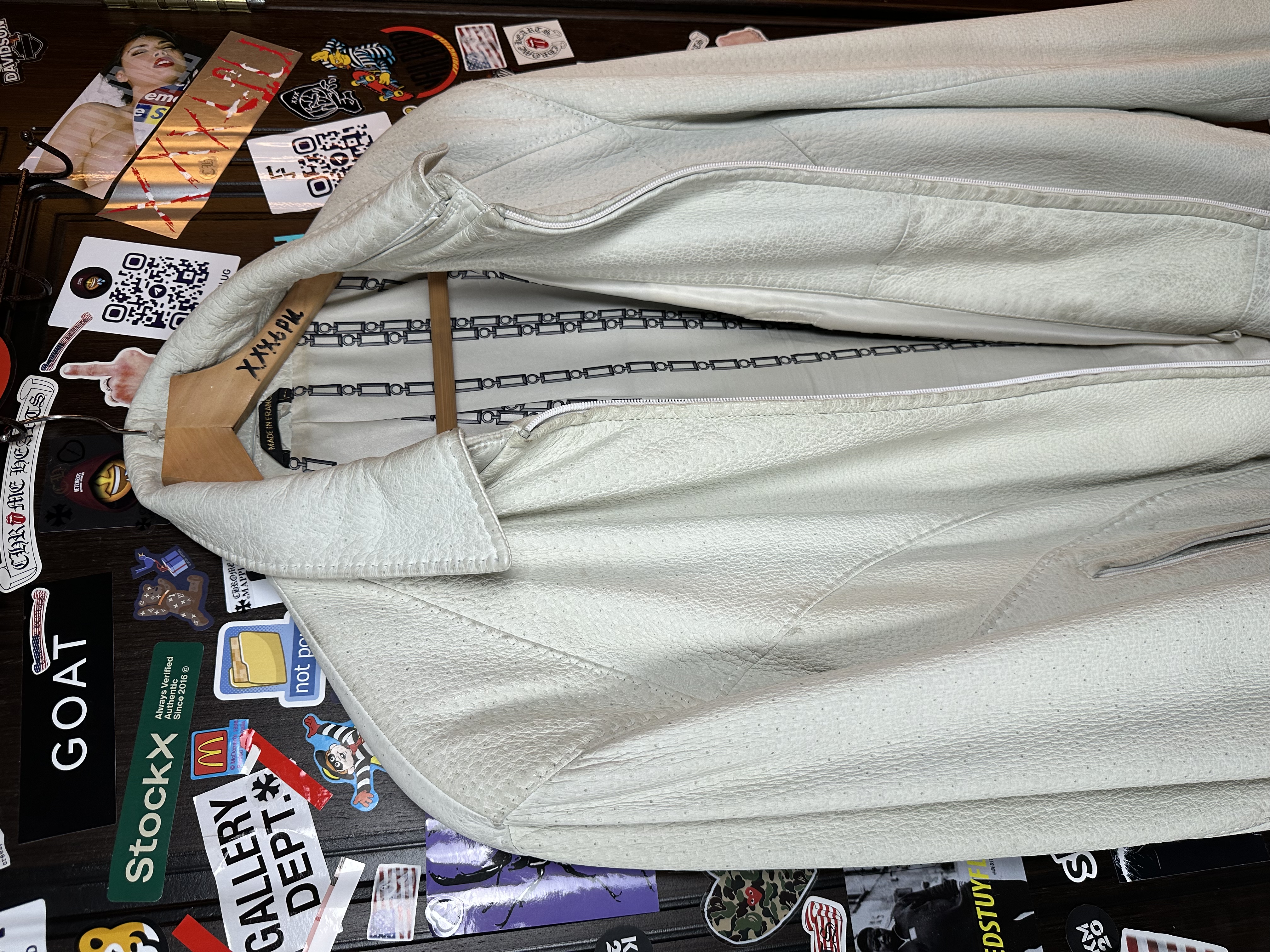 Zilli Zilli "Brigant" Peccary Leather Jacket, detail view 5