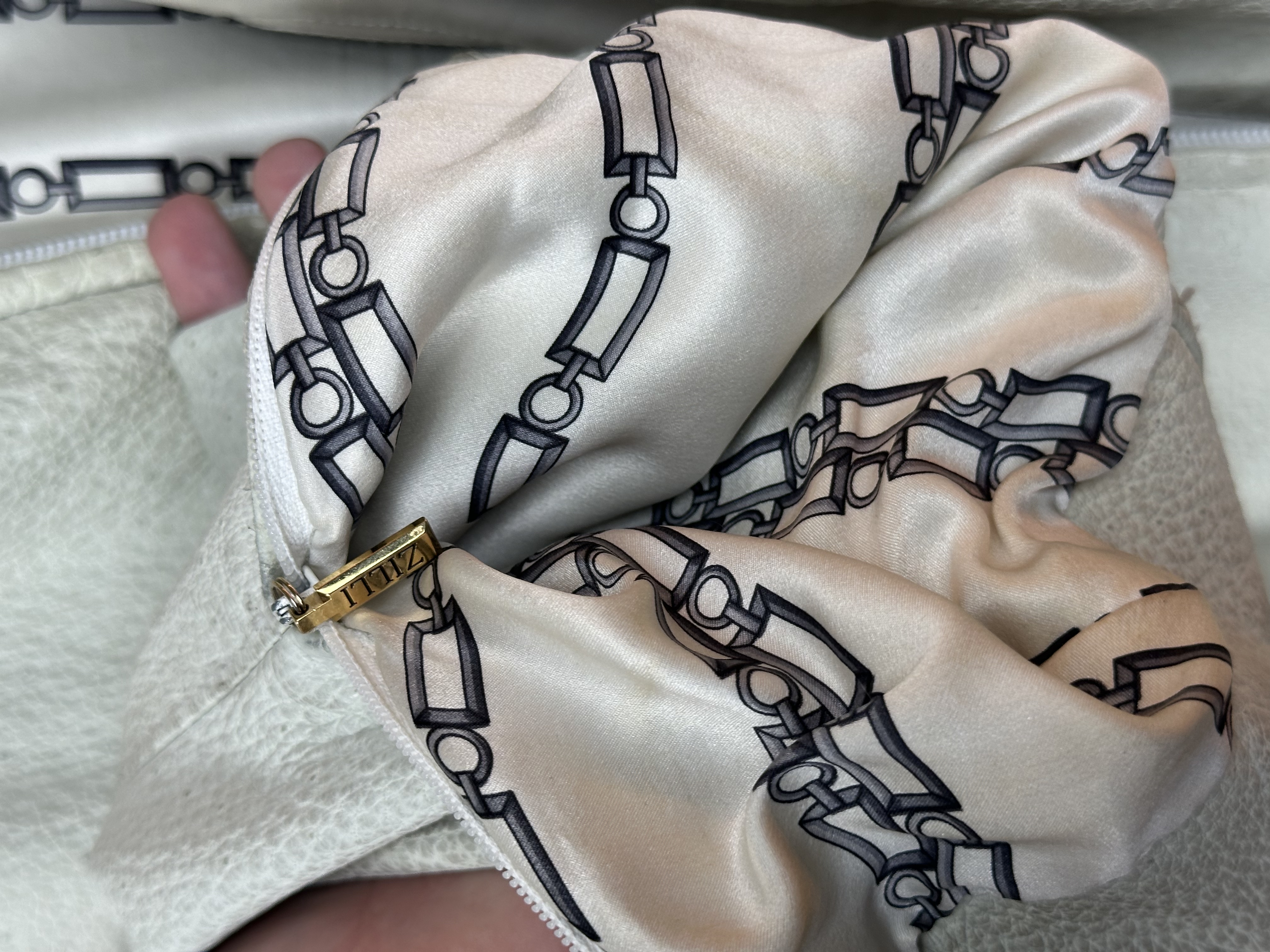 Zilli Zilli "Brigant" Peccary Leather Jacket, detail view 11