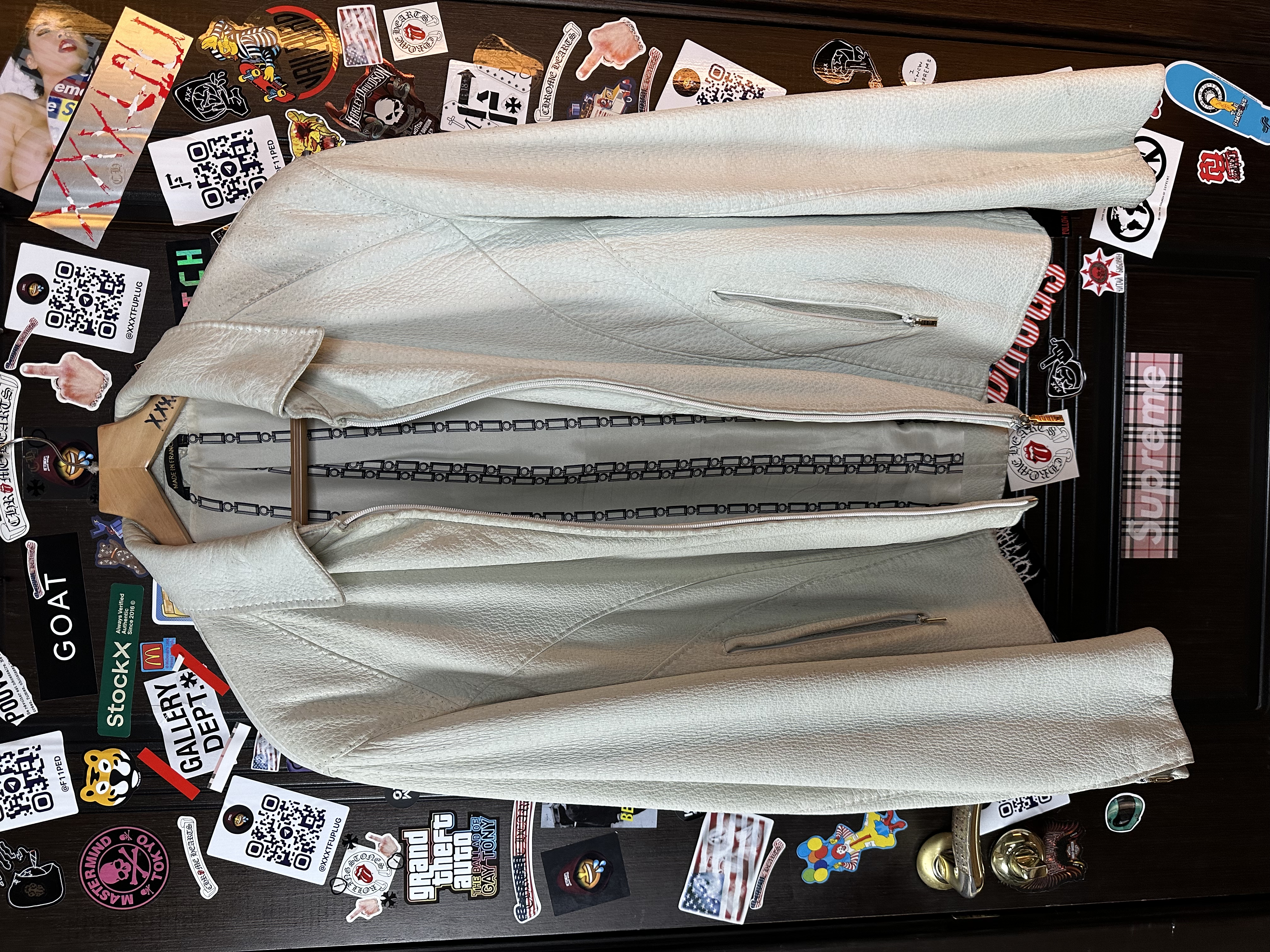 Zilli Zilli "Brigant" Peccary Leather Jacket, detail view 2