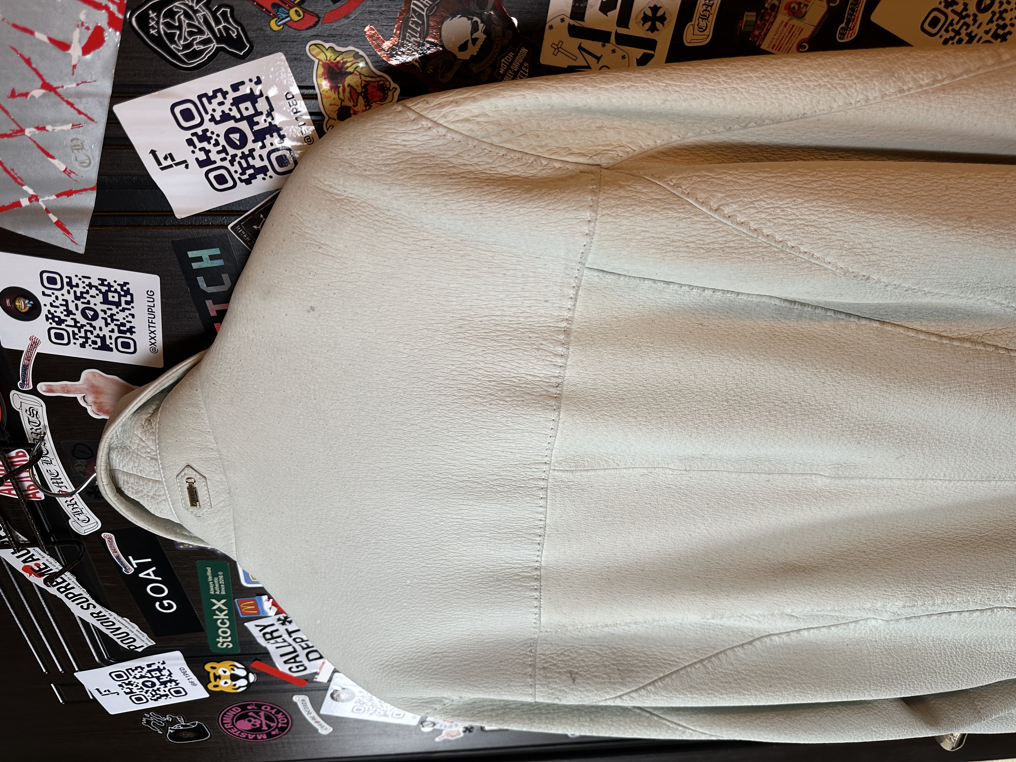 Zilli Zilli "Brigant" Peccary Leather Jacket, detail view 4