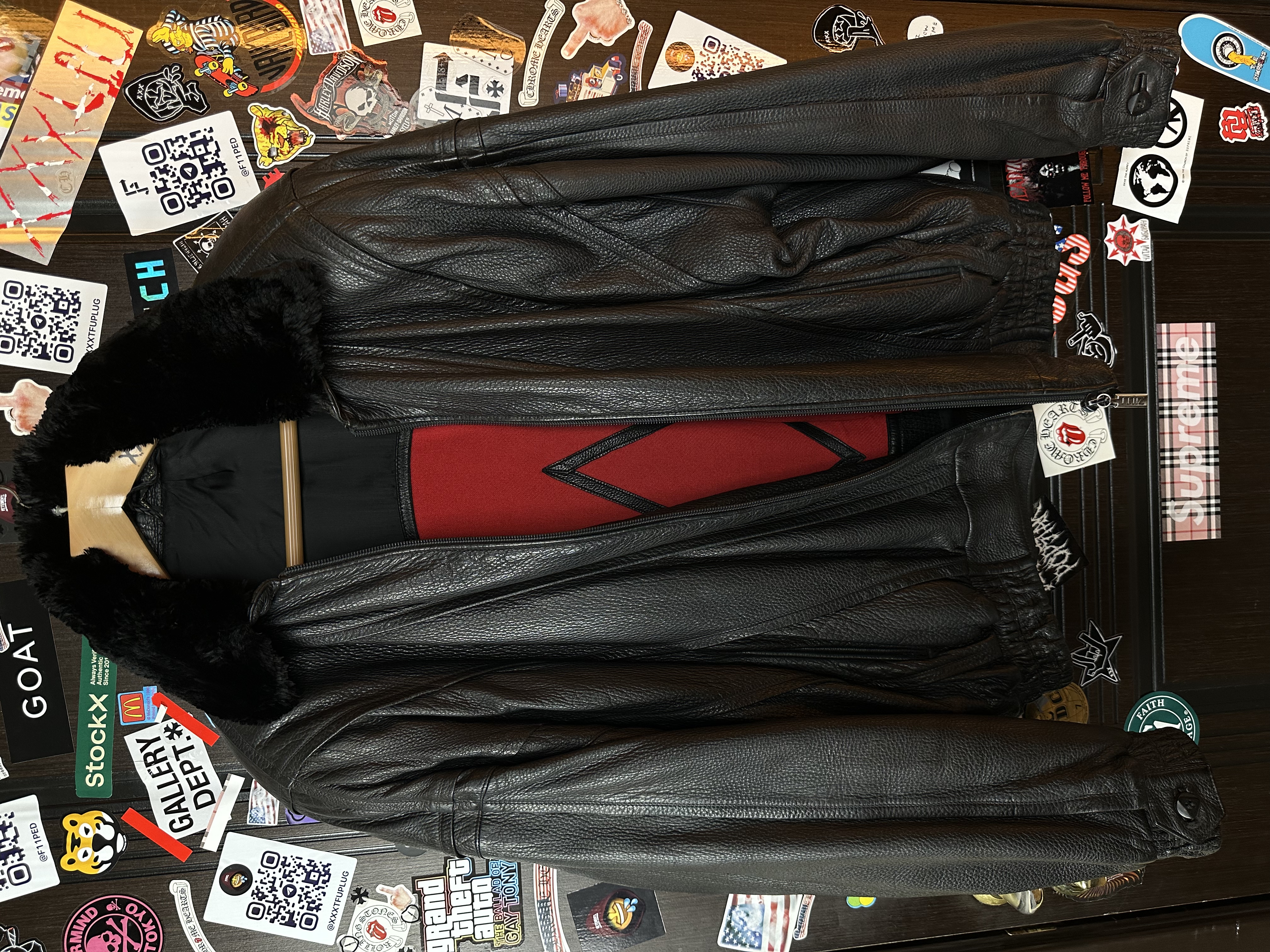 ZILLI Zilli "Huoene" Deerskin Bomber, detail view 5