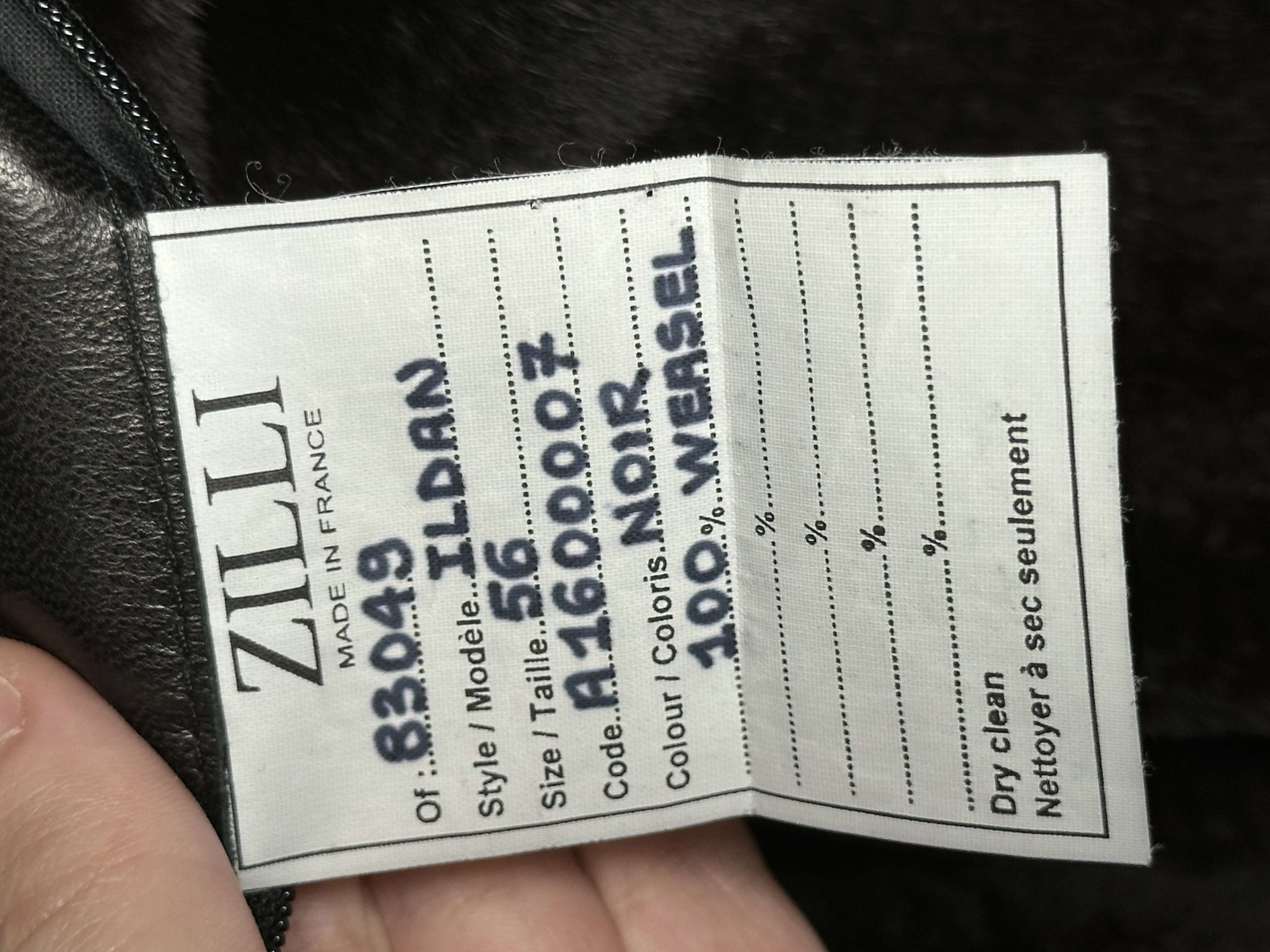 ZILLI Zilli "Ildan" Silk Weasel Coat, detail view 13