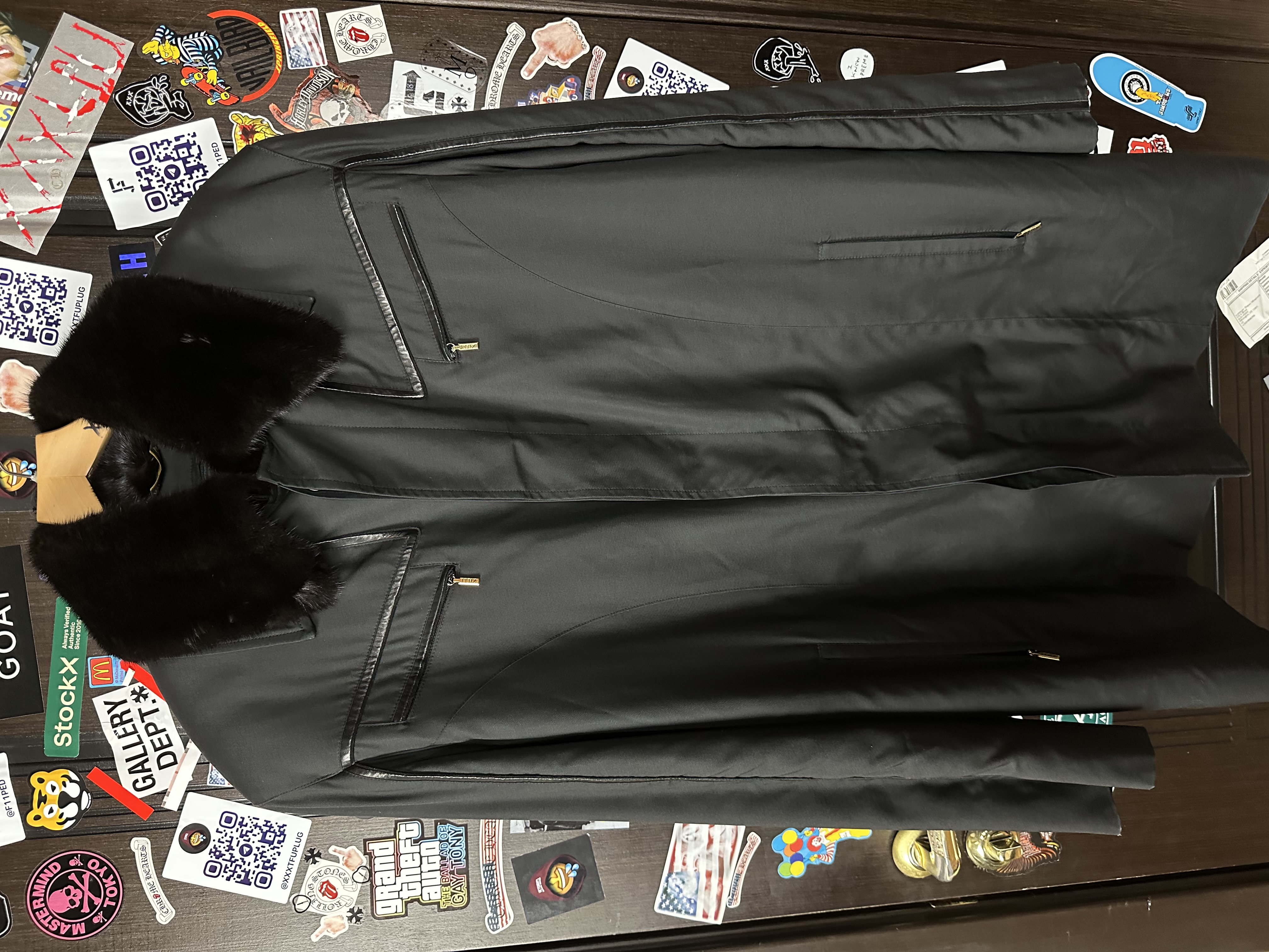 ZILLI Zilli "Ildan" Silk Weasel Coat