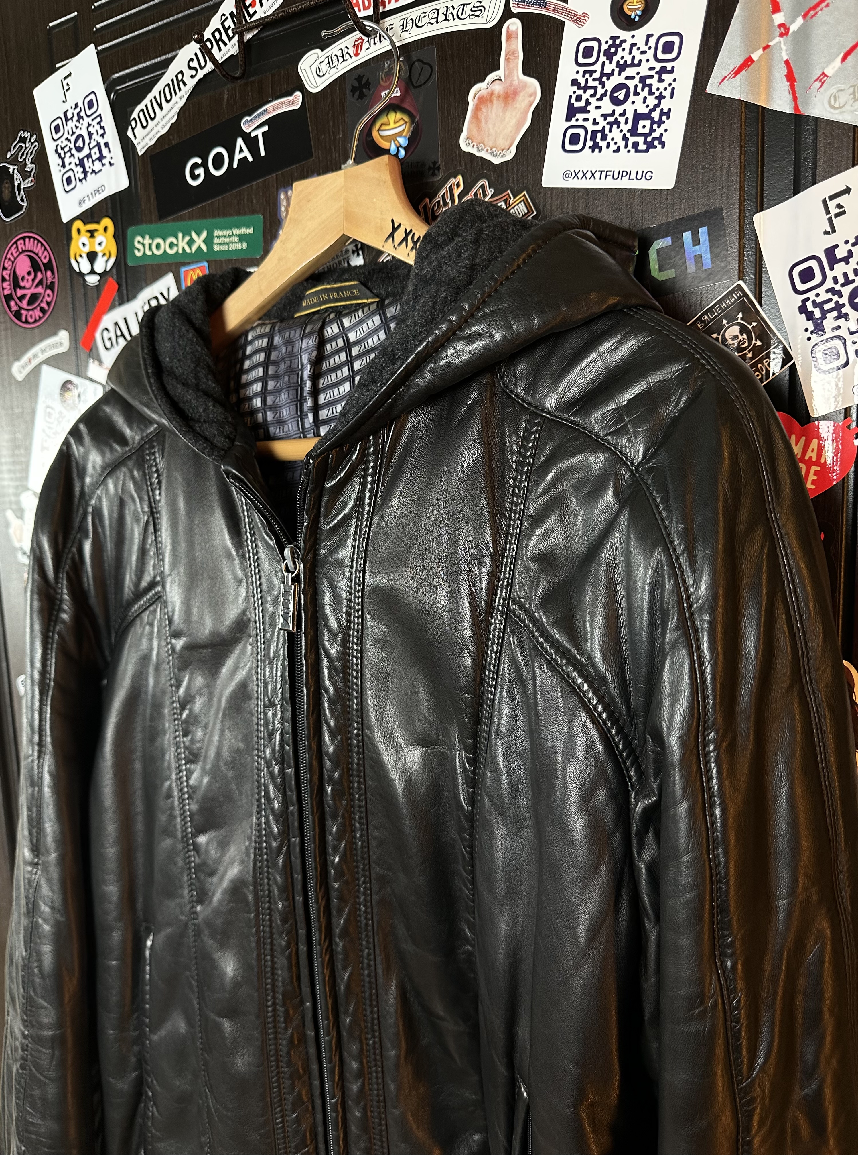 Zilli Zilli Lambskin Hood Jacket, detail view 5