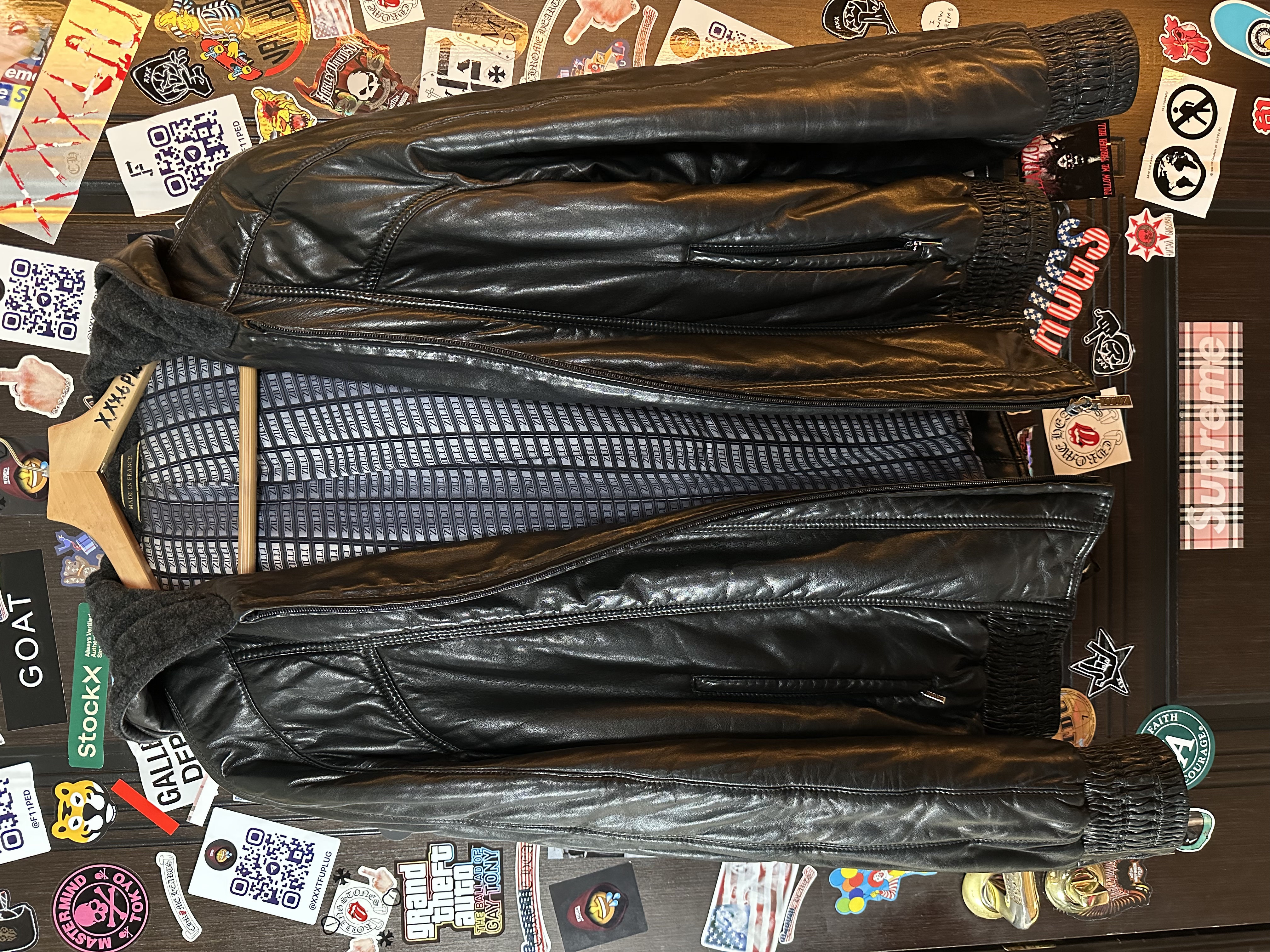 Zilli Zilli Lambskin Hood Jacket, detail view 2