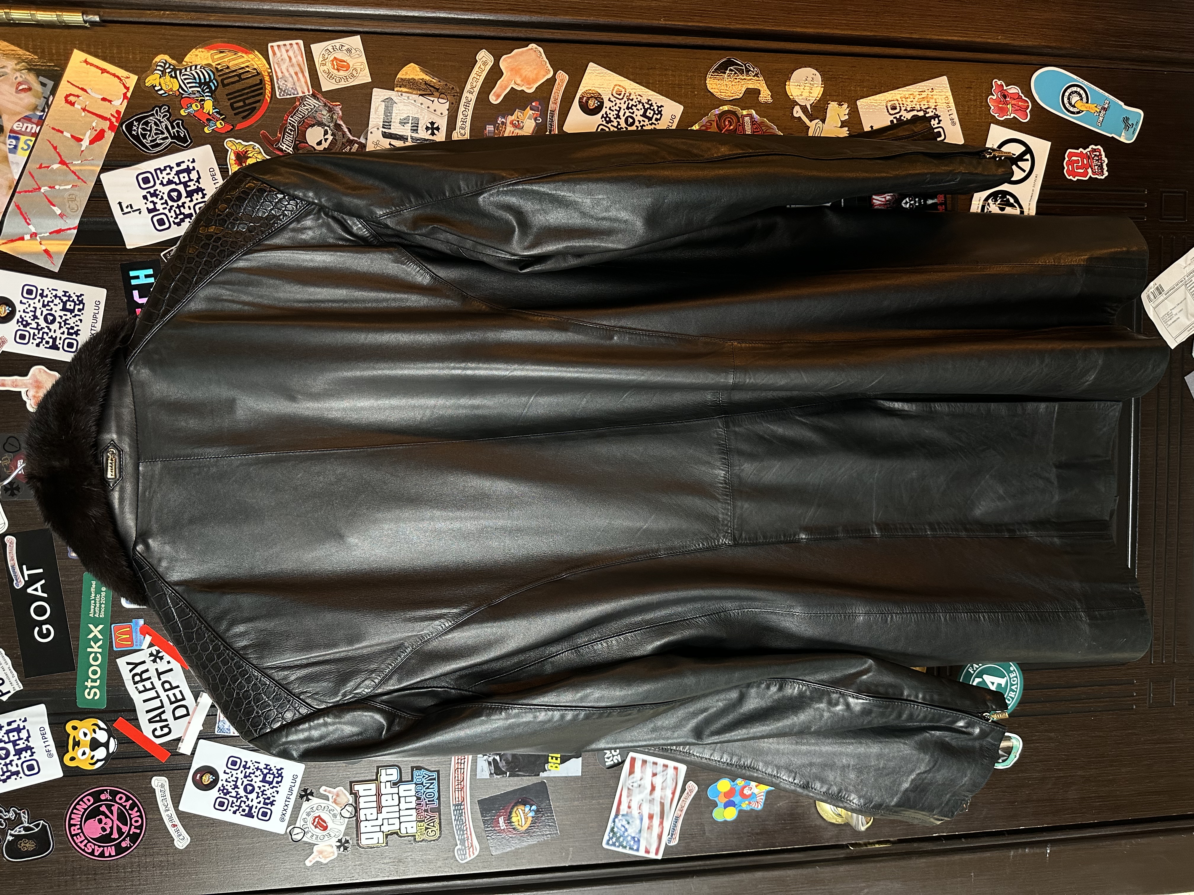 ZILLI Zilli "Mertopolis" Porosus Coat, detail view 3