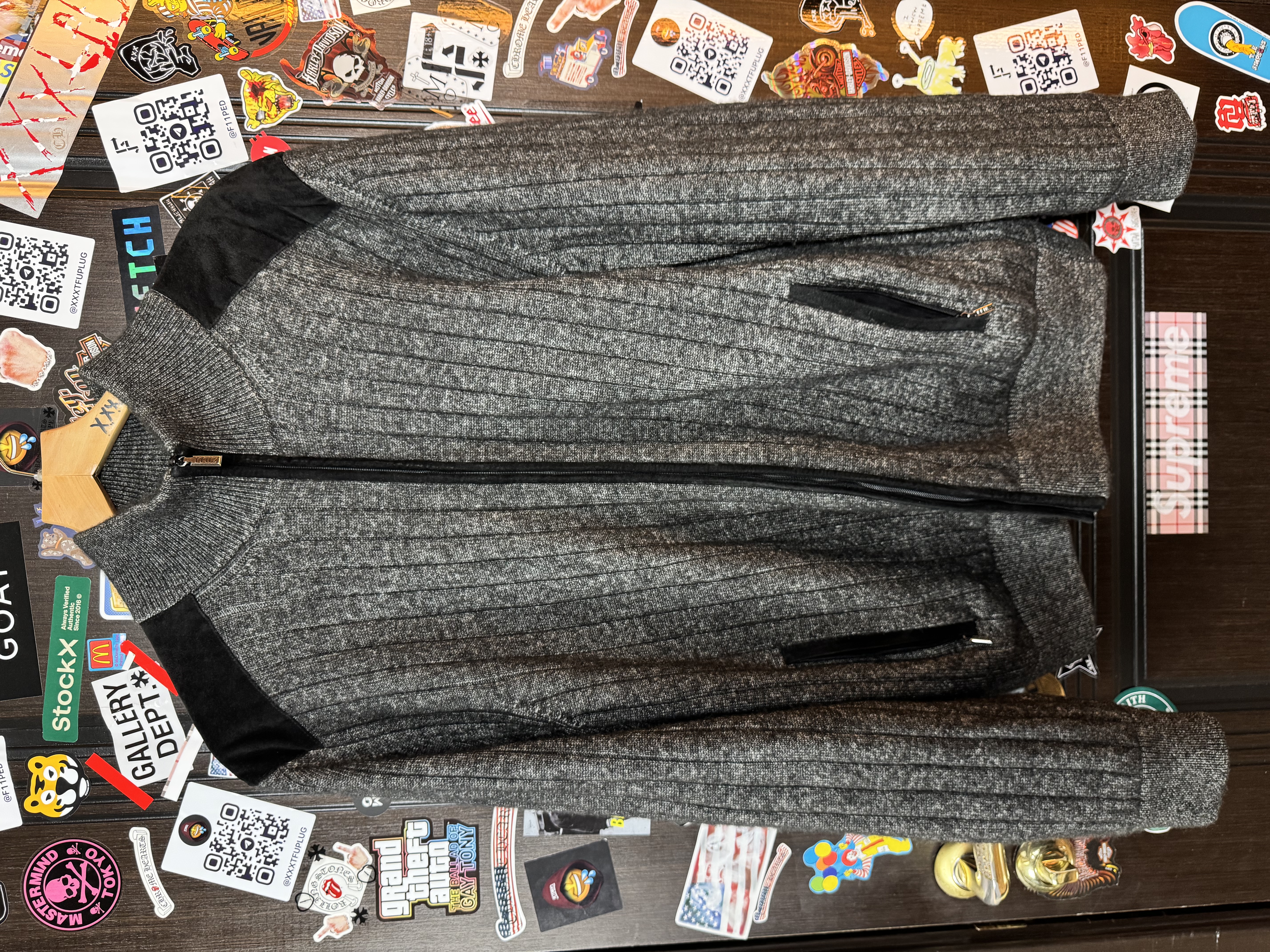 ZILLI Zilli Suede Cashmere Neck-Zip